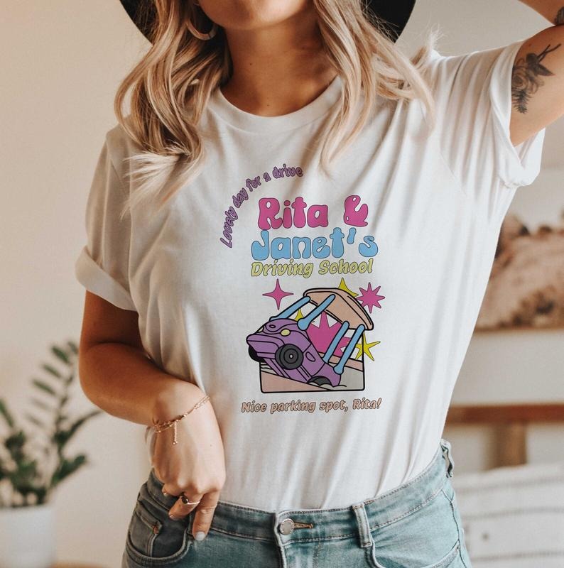 Rita And Janet Driving School Bluey Shirt, Bluey Family Shirt, Bluey Birthday Shirt, Funny Bingo Bluey Shirt,Rita and Janet Shirt,Bluey Gift