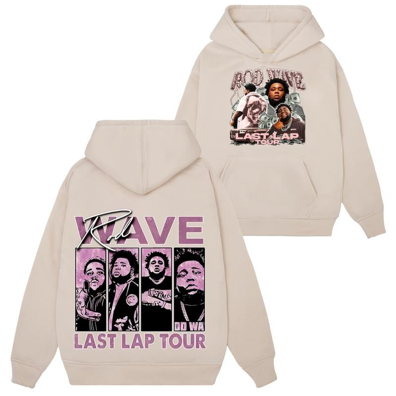 Rod Wave Bootleg Sweatshirt Hoodie Tshirt, Last Lap Concert Tour Tee, Graphic T-Shirt, Hip Hop Unisex Sweatshirt - 100% Cotton - Comfort