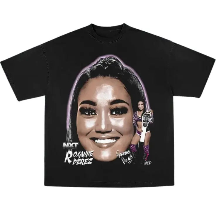 Roxanne Perez Vintage Graphic Tees, Wrestling Tshirt, Wrestler T-Shirt, WWE Shirts, Unisex Wrestling Gift Shirt Top Menswear Womenswear Streetwear