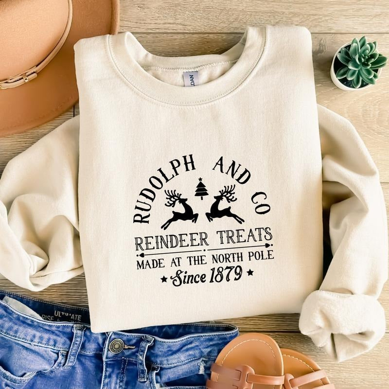 Rudolph Red-nosed Reindeer Sweatshirt, Rudolph and Co Slogan Sweater Xmas Shirt, Rudolph Christmas Movie Shirt, Holiday Family Matching Sweatshirt, Family Sweatshirt, Christmas Party Gift, Christmas 90s Movies Lovers TShirt, Merry Christmas Gift