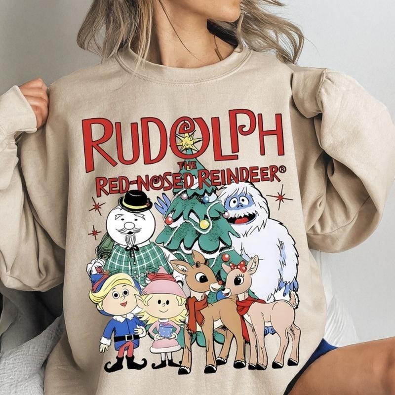 Rudolph The Red-Nosed Reindeer Christmas Shirt, Rudolph The Red-Nose Reindeer Digital File Sublimation, Christmas Movie Shirt