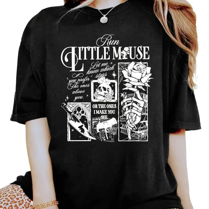 Run Little Mouse Sweatshirt Hoodie T Shirt, Zade Book Dark Romance Shirt, Book Lover Gift, Book Shirt, Unisex Sweater Pullover Tee