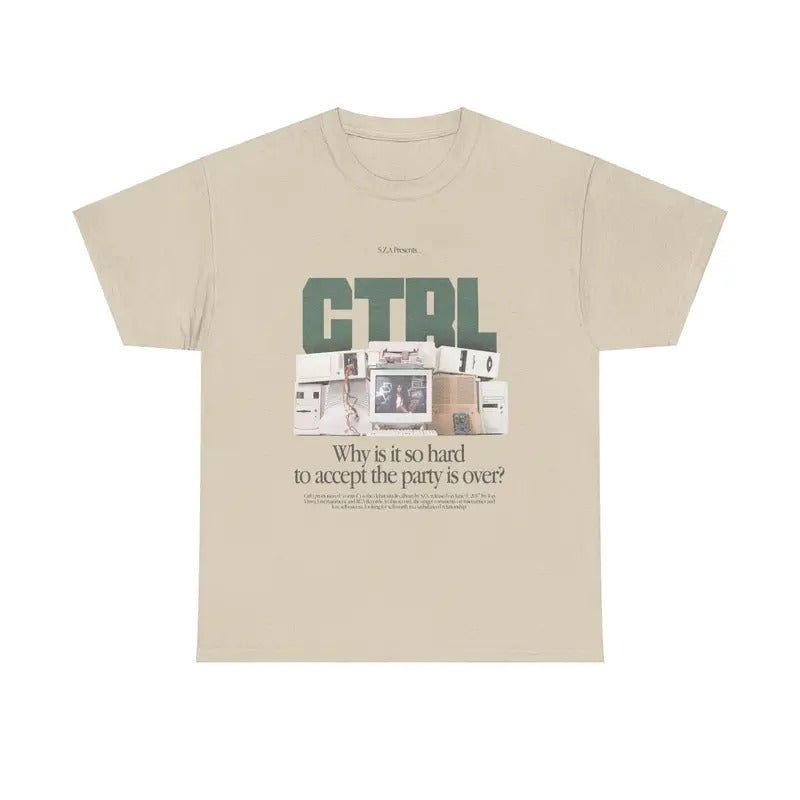 SZA CTRL Shirt, sza Graphic Tee, Rap Shirt, SOS, sza unisex gift, Concert T Shirt, Sza shirt lightweight cotton tshirt, Cotton Crewneck Tee, Full Sizes, Full Colors, Unisex T-shirt for Men and Women, Classic Menswear, Womenswear Top Collar