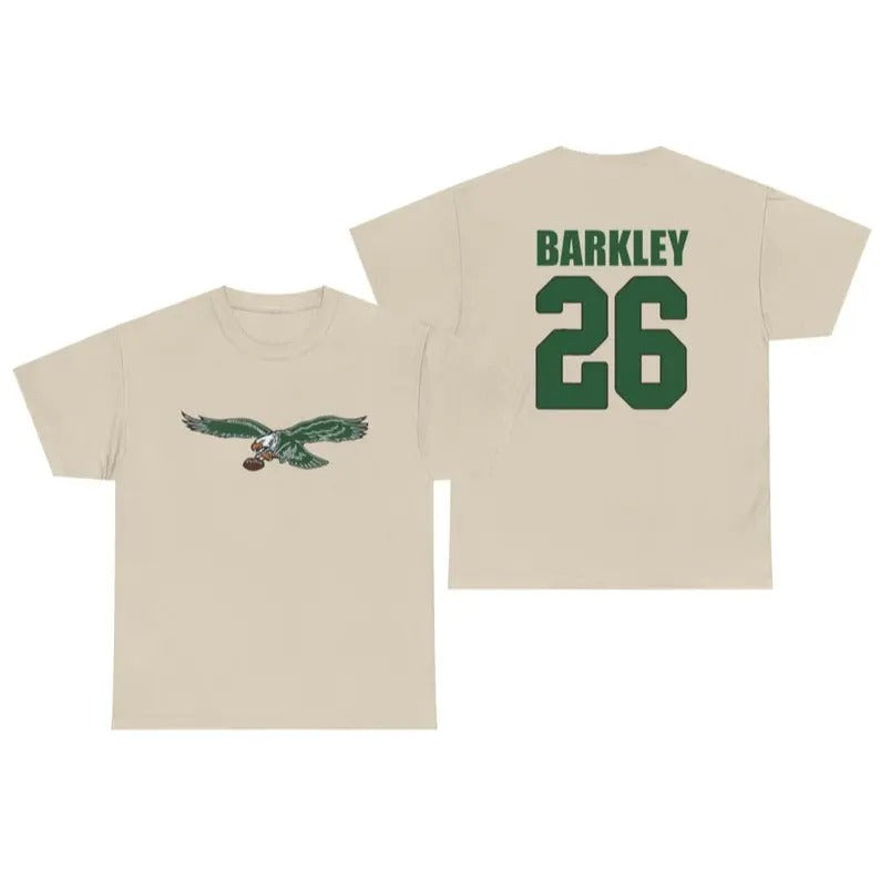 Saquon Barkley Jersey Shirt - Philadelphia Vintage Tee Unisex Double-sided Shirt