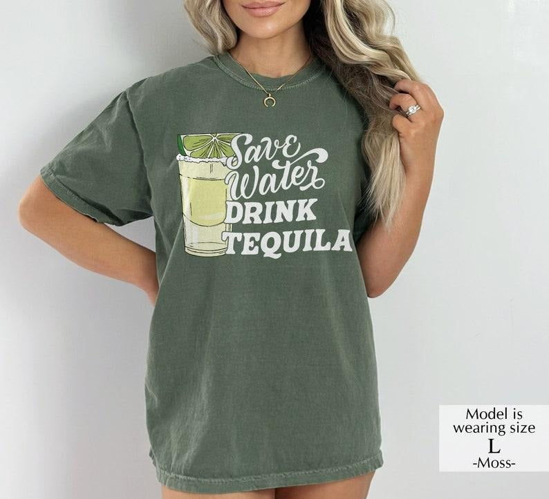 Save Water Drink Tequila Shirt, Tequila Graphic Tee, Shirt, Drink Tequila T-Shirt, Funny Drinking Tee, Alcohol T-Shirt (1717)