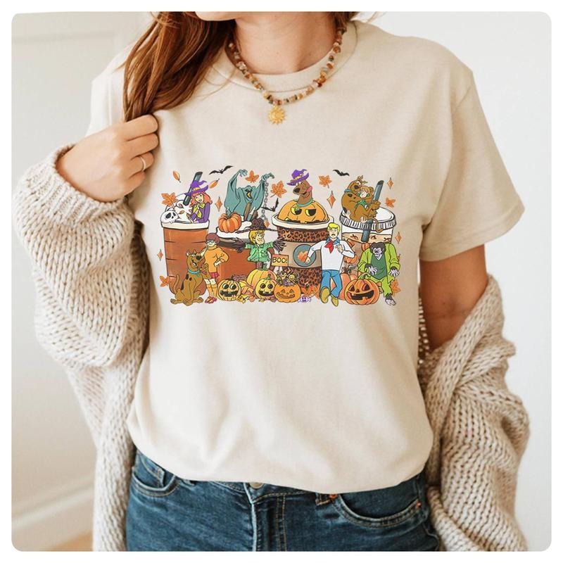 Scooby Doo Coffee Halloween Shirt Scooby Doo Halloween Shirt Trick Or Treat Shirt Halloween Movie Shirt Halloween Party Shirt