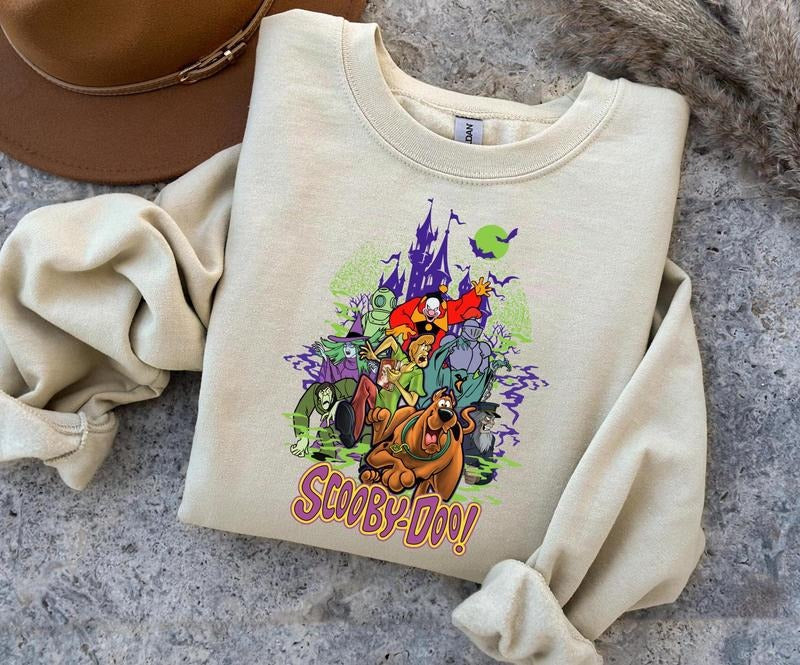 Scooby Doo Vintage T Shirt Horror Movie Tee, Halloween T Shirt Halloween Gifts, Scooby Doo Halloween Shirt