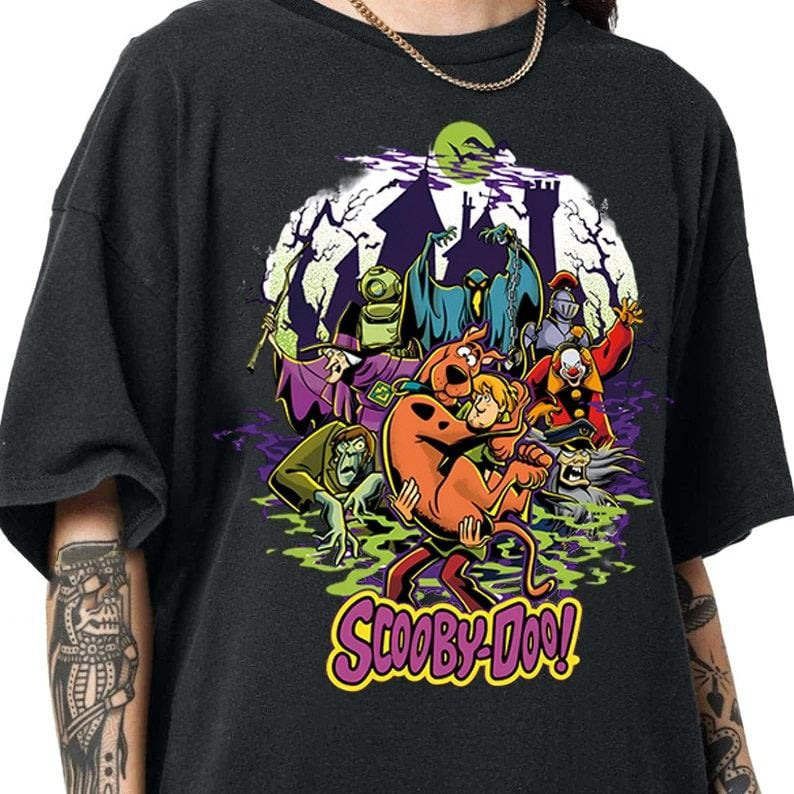 Scooby Doo Vintage T Shirt Movie Tee Halloween T Shirt Halloween Gifts Scooby Doo Halloween Shirt