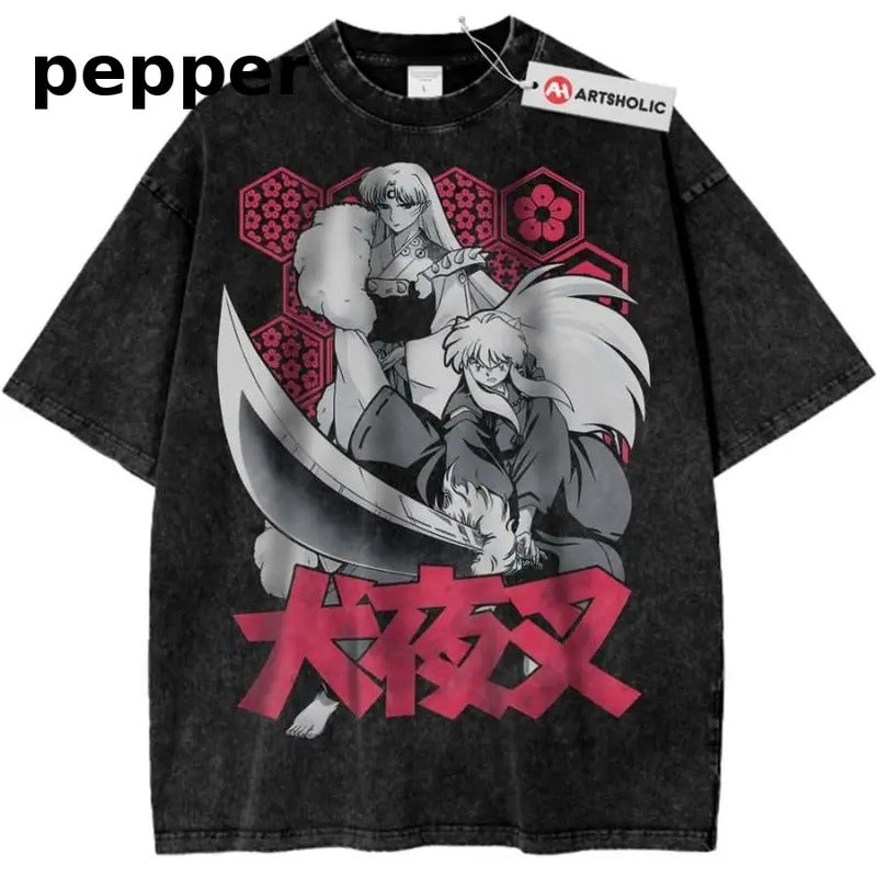 Sesshomaru vs Inuyasha Shirt, Anime Shirt, Vintage T-Shirt