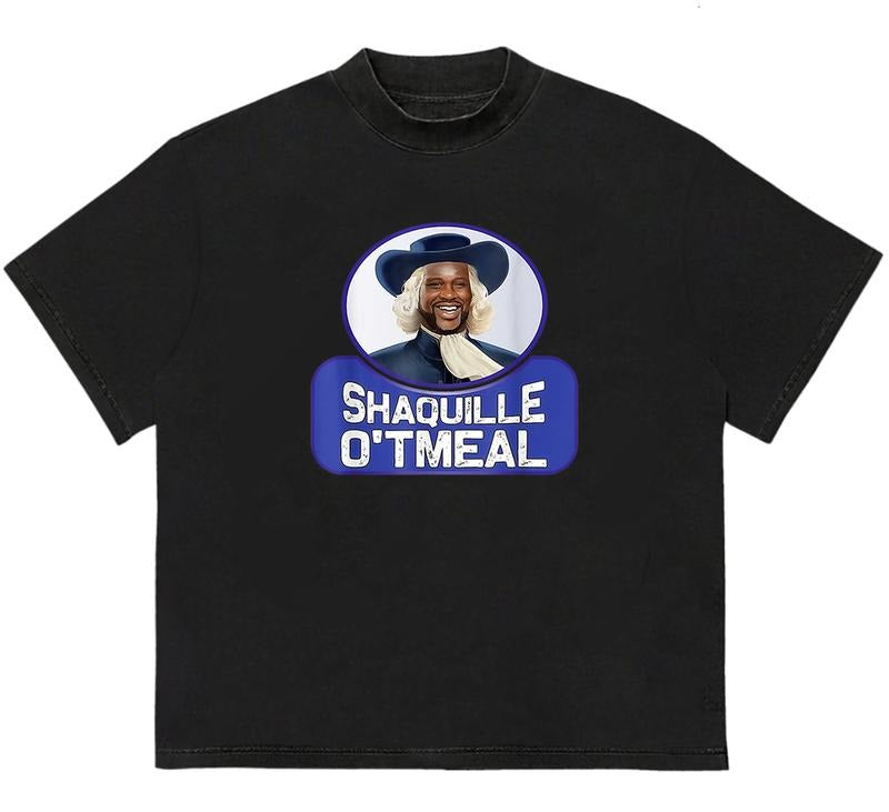 Shaquillee Oatmeal T-Shirt Soft Cotton Trendy Gift for Him Comfy T-Shirt for Nature Lovers