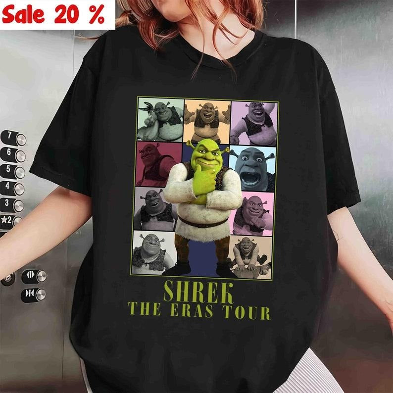 Shrek Eras Tour Funny Trending T-Shirt, Fiona and Shrek T-Shirt, Funny Shrek Trending Tee, Shrek Eras tour T-Shirt, Funny Trending Shrek T-Shirt, Gifts