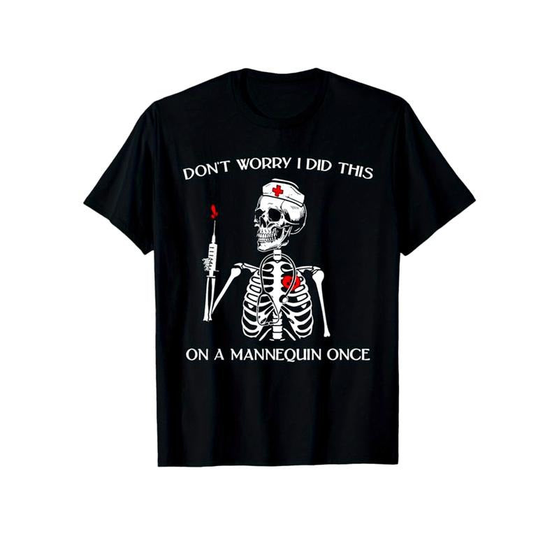 Skeleton Print Men's Cotton T-shirt, Graphic Tee Men's Outdoor Clothes, Men's Halloween Clothing, Casual Short Sleeve Crew Neck T-shirt, Tops For Men, Gift For Men made in usastyle{n002}22