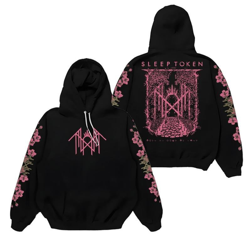 Sleep Token Even In Arcadia Floral Sweatshirt Hoodie, Sleep Token Tour 2025 Tee, New Song Concert Tour, Gift for Fan, Even in Arcadia Band Merch, Metal Band Distro Graphic Tee