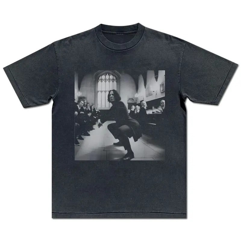 Snape Twerking in Great Hall Shirt Potter Tee Wizarding Fan Shirt Potterhead Christmas Birthday Gift Potter Book Funny 90s Vintage T-Shirt