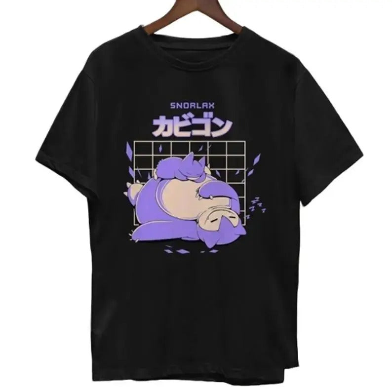 Snorlax Munchlax Sleepy Funny T-shirt Unisex Shirt Snorlax Family Shirt Anime Shirt Gifts