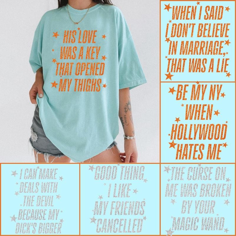 Song Lyrics Shirt Trending Lyrics T-Shirt Music Fan Gift Unisex Tee for Men Women