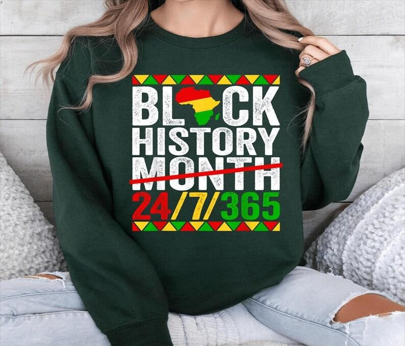 Sonia Samra Black History Month Sweatshirt, Black Power T-shirt, Juneteenth Gifts, I Am Black Man Hoodie, Unisex Graphic Tee, Smooth Fabric, Aesthetic Streetwear Vibe