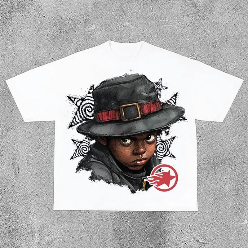 Sopula Star Flame Boy Graphics Cotton T-Shirts