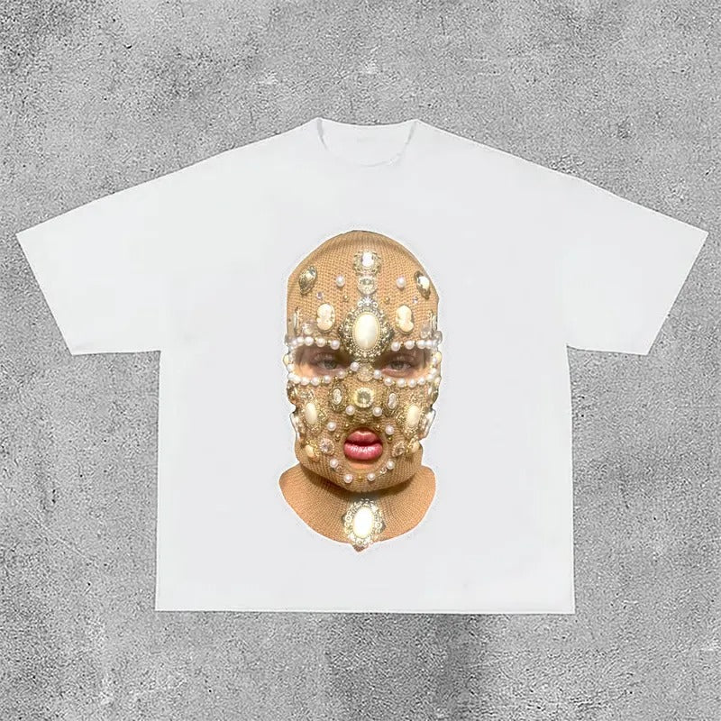 Sopula Vintage Cool Girl Fearless Graphic Print Acid Washed T-Shirt