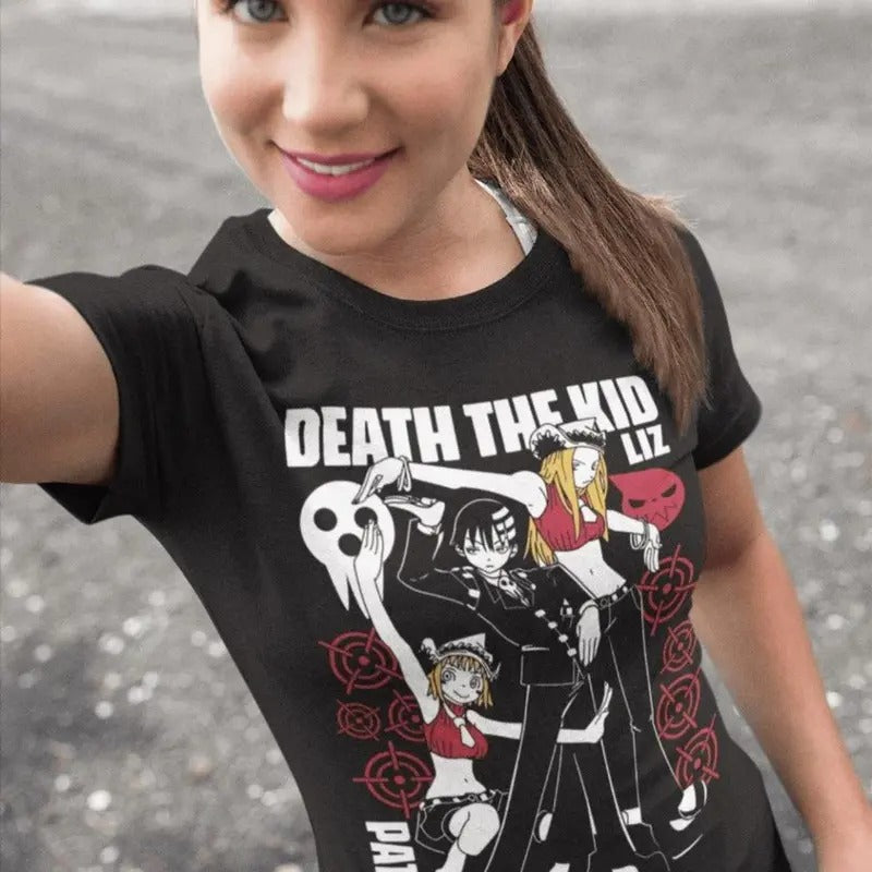 Soul Eater Shirt Featuring Maka Albarn, Death the Kid, and Black Star Shirt, Classic Fashion, Fits Every Occasion, Full Size