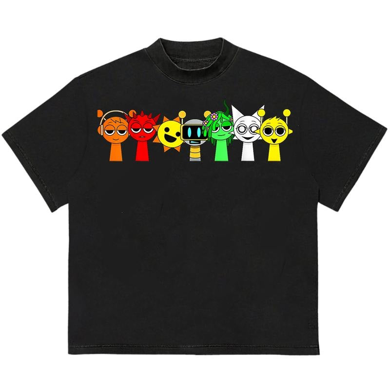 Sprunky Game T-Shirt Cotton Cozy Graphic T-Shirt for Chilly Days Trendy Gift for Him