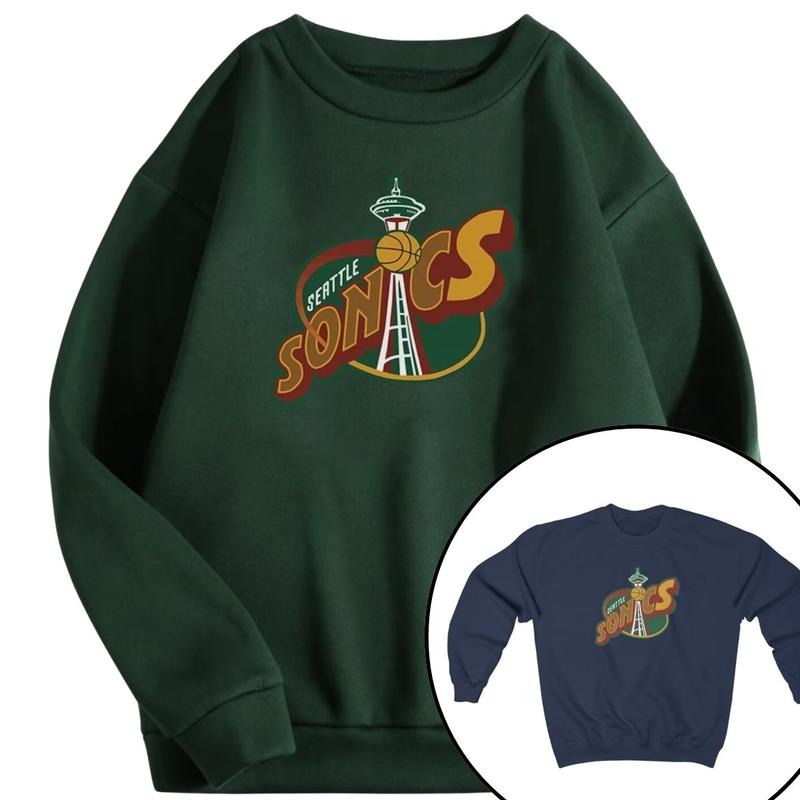 Supersonics 1994 Vintage Sweatshirt, SuperSonics Team Club Sweat Supersonics Sweatshirt