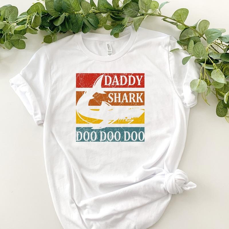 Daddy Shark Do Do Do T-shirt/Hoodie/Sweater Daddy Shark Shirt Funny Dad T-shirt Husband Gift Gift For Dad Shark Shirts Shark Shirt Funny Shark Tee