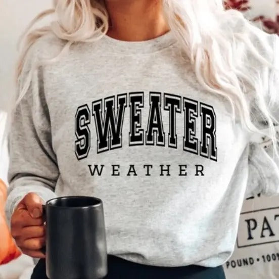 Sweater Weather Fleece Crewneck Sweatshirt