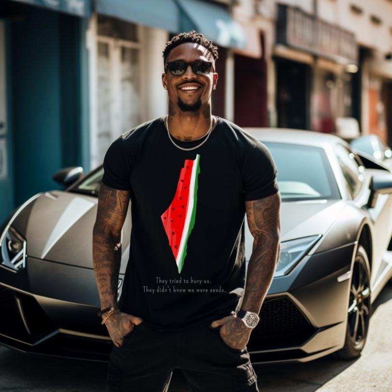 T-shirt | Men's T-Shirt | T-shirt Palestine | Palestine | Gaza | Free Palestine | Graphic T-Shirt | T-shirt white | T-shirt black | Gift men made in usa