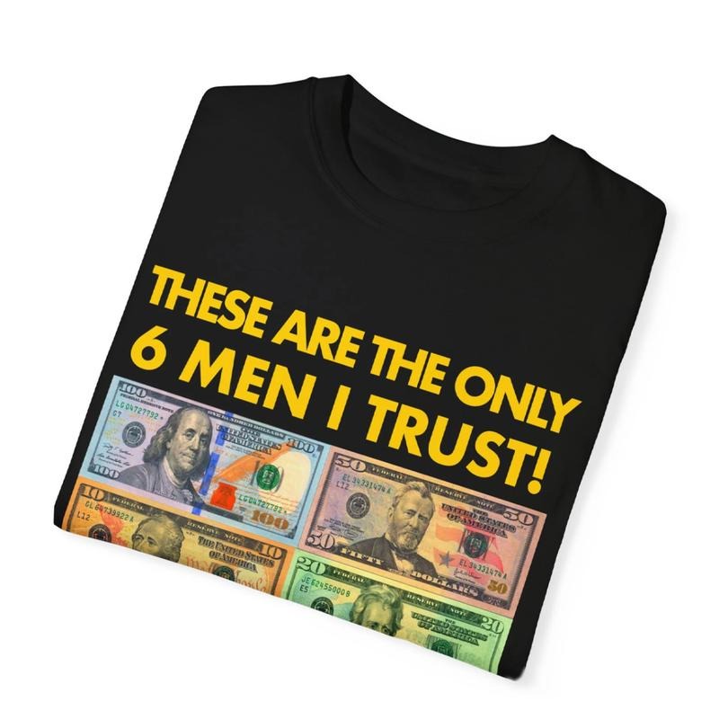 THE ONLY 6 MEN I TRUST Graphic Tees Y2k Clothing Print T-Shirt Unisex Top Streetwear Oversized