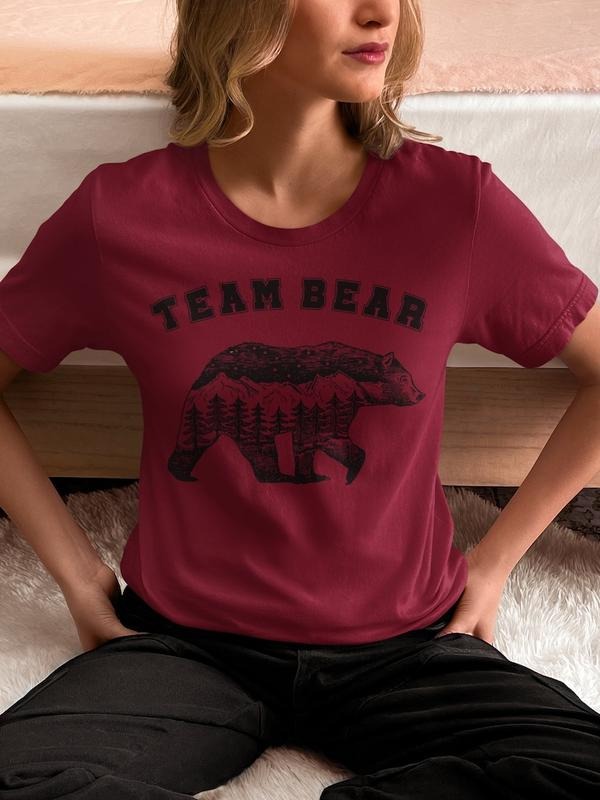 Team Bear Shirt, I Choose The Bear, Tik Tok Trend, Mom Gifts, Dad Gifts, Mother's Day, Father's Day, Bear TikTok Shirt