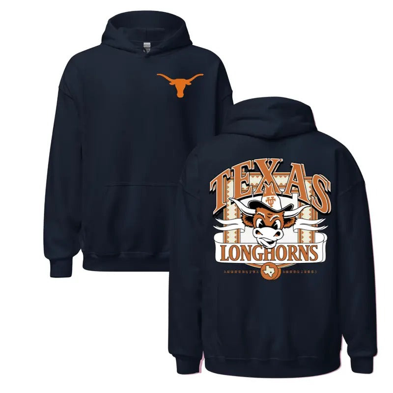 Texas Longhorns NCAA Final Four Hoodie, Trendy Casual Sweatshirt for Men and Women, Long Sleeve Pullover for Sports Fans, Perfect Everyday Wear