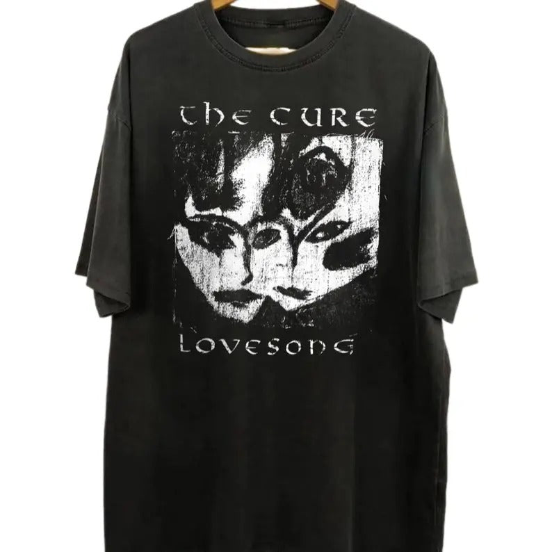 The Cure Love Song Retro Shirt, The Cure Band 90s Alt Indie Rock Shirt, The Cure Unisex T-shirt, Graphic Tee Gift For Men Women