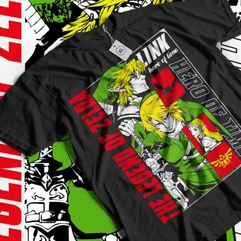 The Legend of Zelda T-shirt Link To The Past Graphic Print Gift Shirt All Size