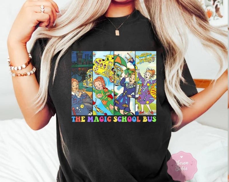The Magic School Bus Shirt, Happy 100 Days Of The Magic School Bus Shirt, Miss Frizzle Shirt, Funny Teacher Gift, Teacher Appreciation