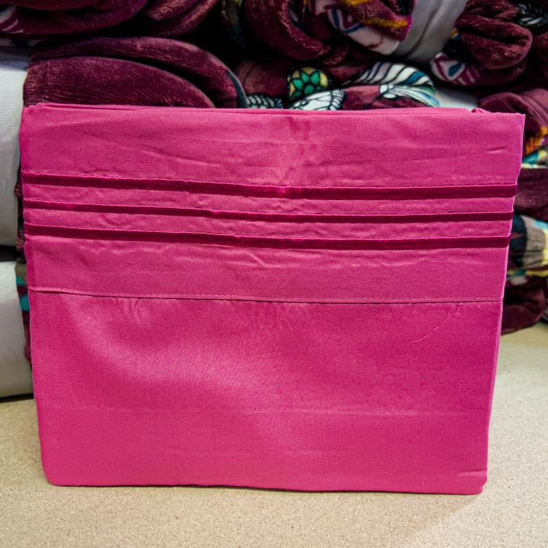 The Soft 4 Piece Hot Pink Sheet Set
