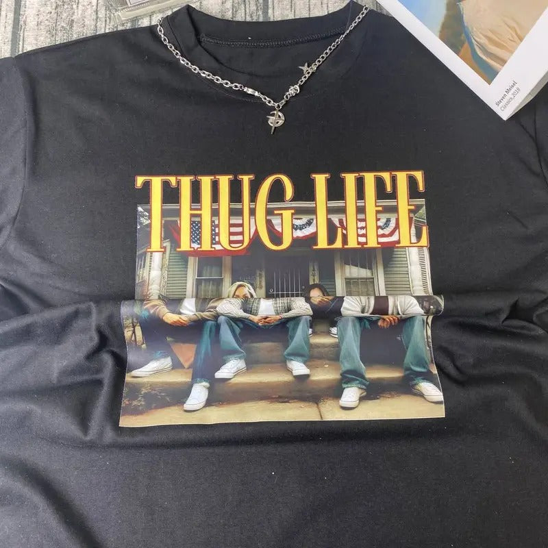Thug Life Kamala Harris Shirt, Vote For Harris, Support For Kamala Harris, Madam President, Democratic Shirt, Trendy Tee, Election Tee