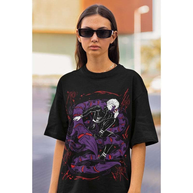 Tokyo Ghoul T-Shirt S-4XL Ken Kaneki T-Shirt S-4XL Japanaise Horror Manga Anime Gift Shirt