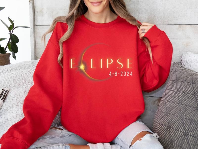 Total Solar Eclipse 2024 Sweatshirt and Hoodie DRG, April 8th 2024 Sweatshirt DRG, Eclipse Event 2024 Hoodie, Celestial Sweatshirt,