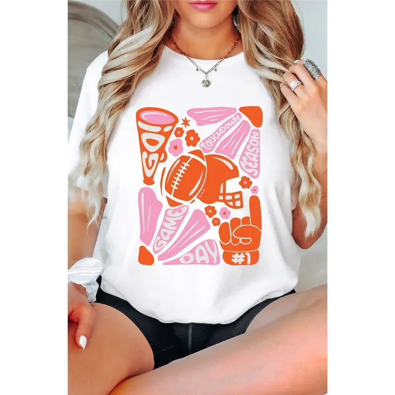 Touchdown Season Shirt, Football Season T-shirt, Football Lover Gift Tee, Unisex Sport Tee, Retro Football Shirt, Football Fans Tee, Game Matching Day Tee, Gift For Mom.