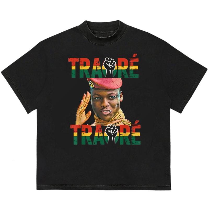Traoré Thomas Sankara T-Shirt Trendy Gift for Him Retro Vibes Unique T-Shirt Gift for Her