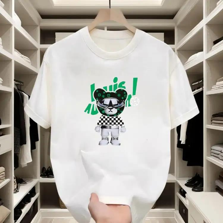 Trendy Streetwear Pure Cotton T - shirt for Youth | Cool Bear Print for Casual Hangouts