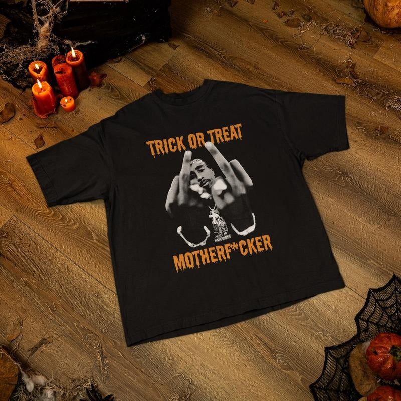 Trick or Treat Toopac Shirt, Funny Halloween Hoodie, Rapper Tee
