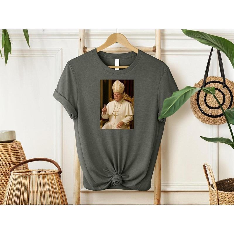 Trump pope tee, president christian t shirt, trump funny outwear, pope trump custom sweatshirt, trump pope hoodie, republican gift