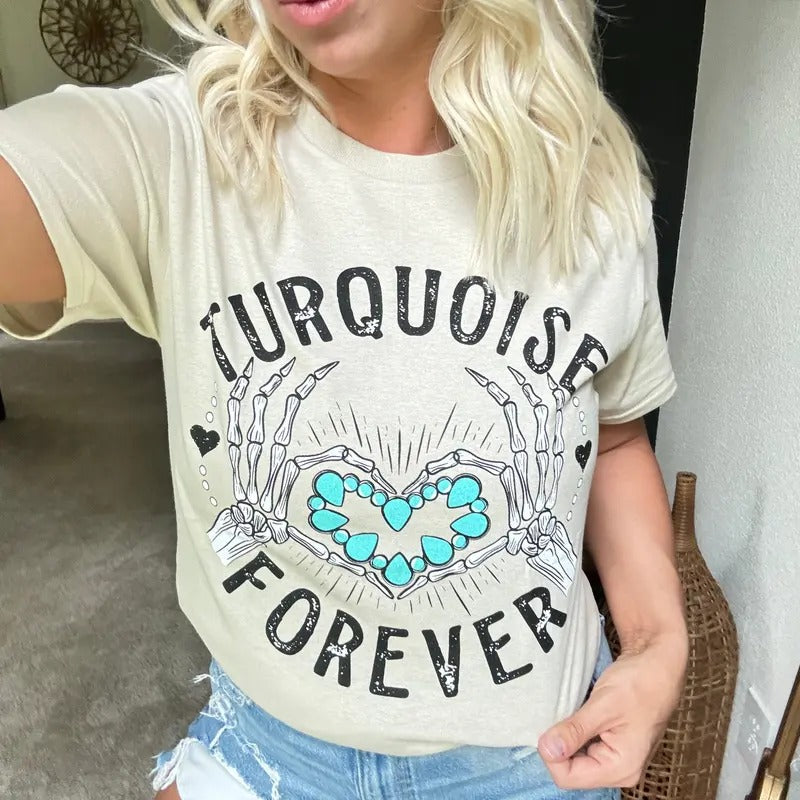Turquoise Forever Graphic Tee