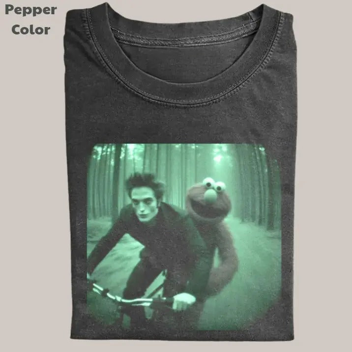 Twilight Vintage Tee, Edward Cullen Cycling T-Shirt, Meme Cringe Funny Dumb Shirts, Unisex Movie Shirt Menswear Womenswear Streetwear