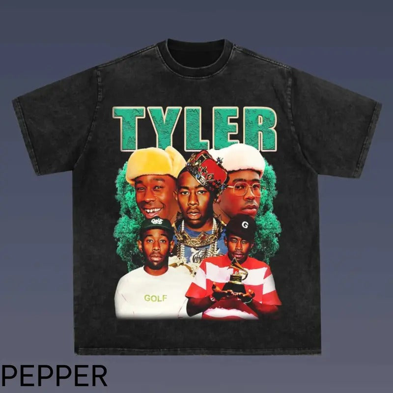 Tyler The Creator Camiseta Camisa Blusa Unissex, Tyler The Creator Tshirt , Tyler the creator printed t-shirt, Cotton Casual Crew Neck Black Menswear Tshirt Crewneck, T-Shirt For Unisex , Gift For Men Top Underwear