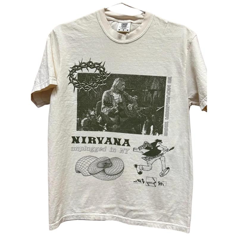 Unplugged in NY fan art T-shirt, Nivana Shirt, Crewneck gift for Fan Tees, For Men, For Woman, Trendy Shirt