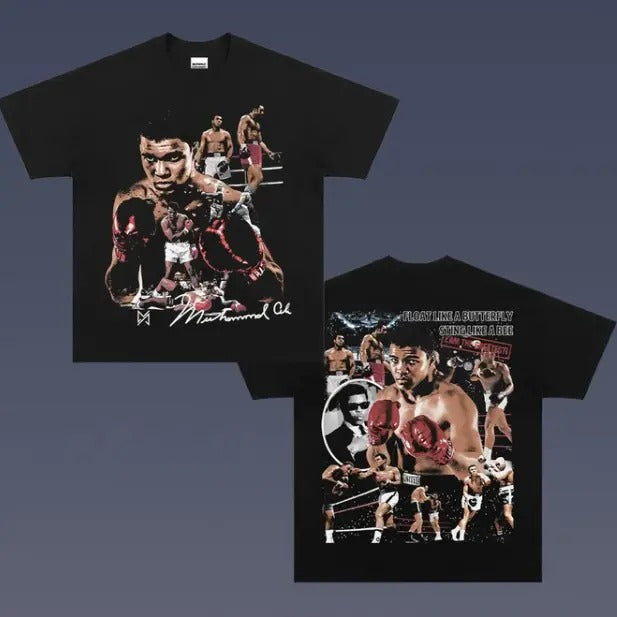 VINTAGE TEE | ALI TEE, Double Sided Prints Vintage T-Shirt, Boxing Shirt, UFC Shirt, Vintage Graphic Tee, Unisex T-Shirt, Gift All Top Menswear