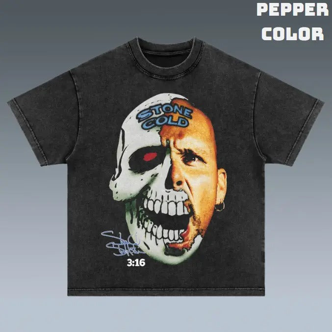 VINTAGE TEE | STONE COLD, Prints Vintage T-Shirt, Wrestler Shirt, WWE Shirt, Graphic Tee , Unisex T-Shirt, Gift For Him Top Menswear Underwear